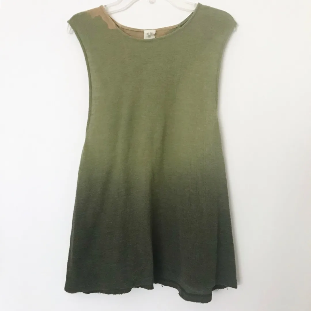 Free People Green Ombre Tank Top photo 3