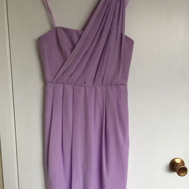 BCBG Lilac Dress Size 6 photo 1