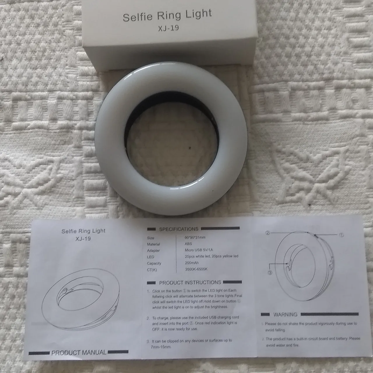 EUC Portable 3.5" Clip On Selfie Ring Light photo 6