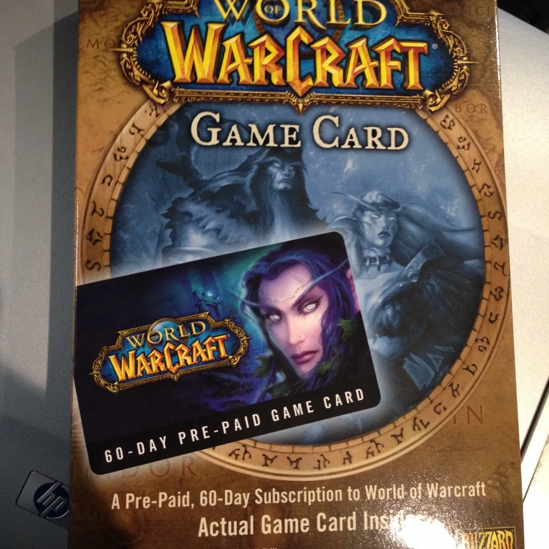 World Of Warcraft 60 Day Game Card photo 1