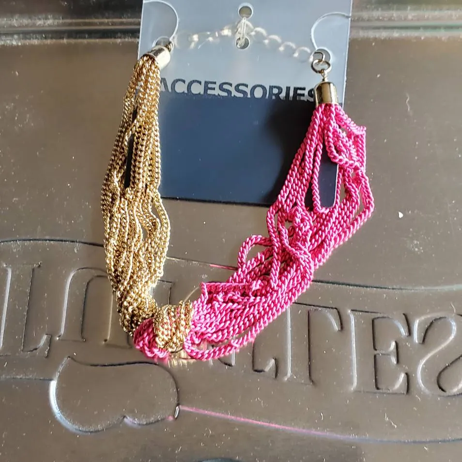 Brand New Costume Bracelet, Pink And Gold photo 1
