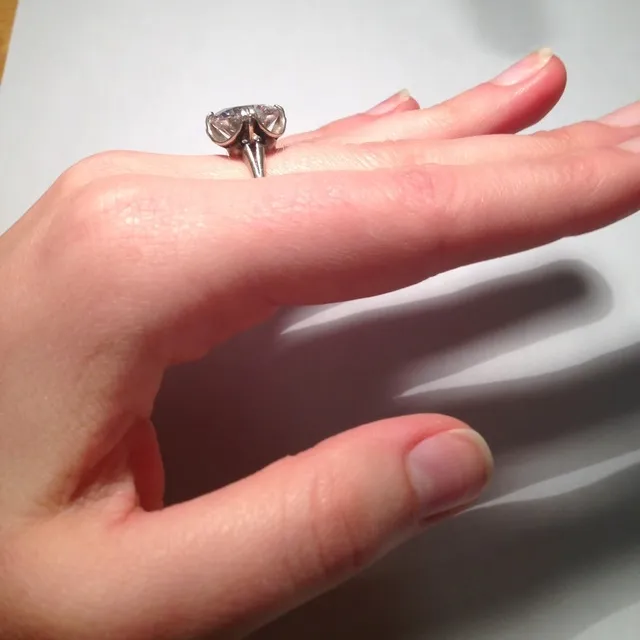 Silver Ring With Giant Stone! photo 1
