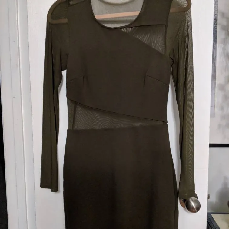 Urban Outfitters Olive Cutout Dress photo 3