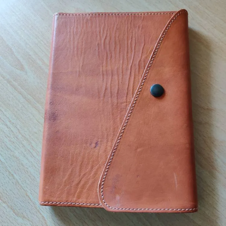 Vintage Genuine Leather-bound Journal photo 1