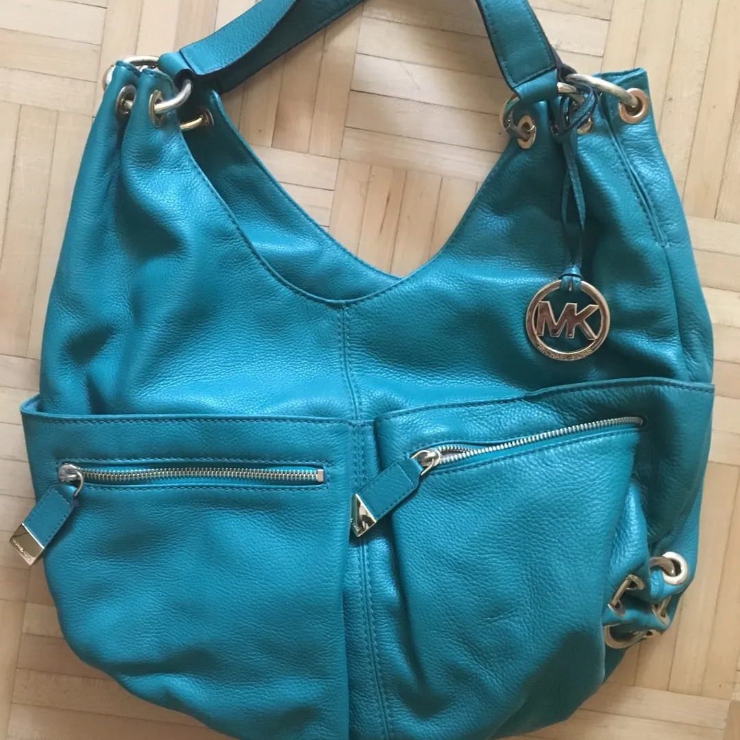 Michael Kors Turquoise Tote Bag photo 1