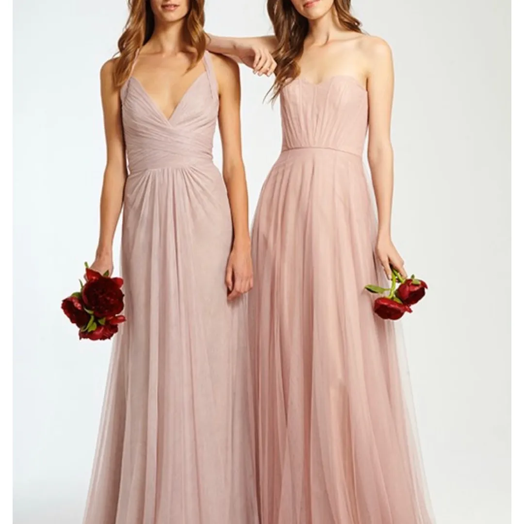Bridesmaid Or Maid Of Honour Dress - Size 6 Blush Pink photo 1