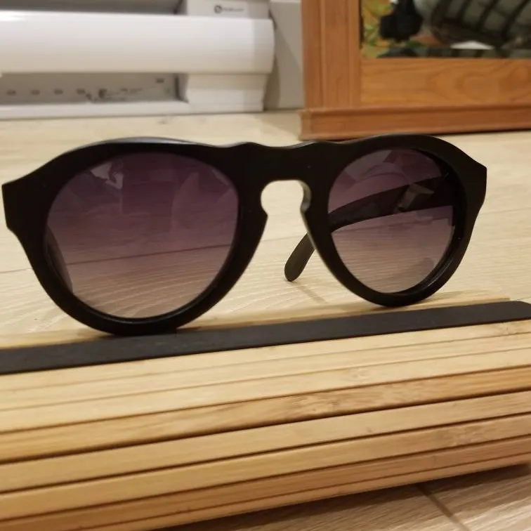 Holz Polarized Black Wood Sunglasses photo 1