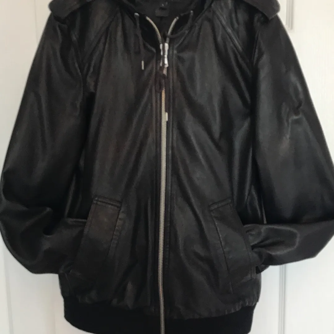 Marc By Marc Jacobs Genuine Leather Bomber Jacket photo 1