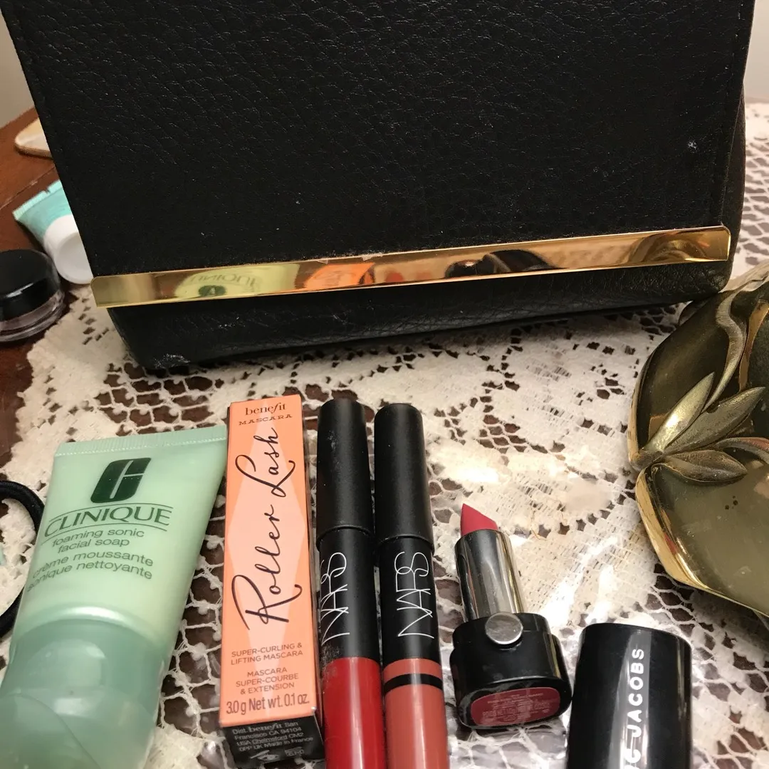 Makeup Samples BNIB And Black Cosmetics Bag photo 1