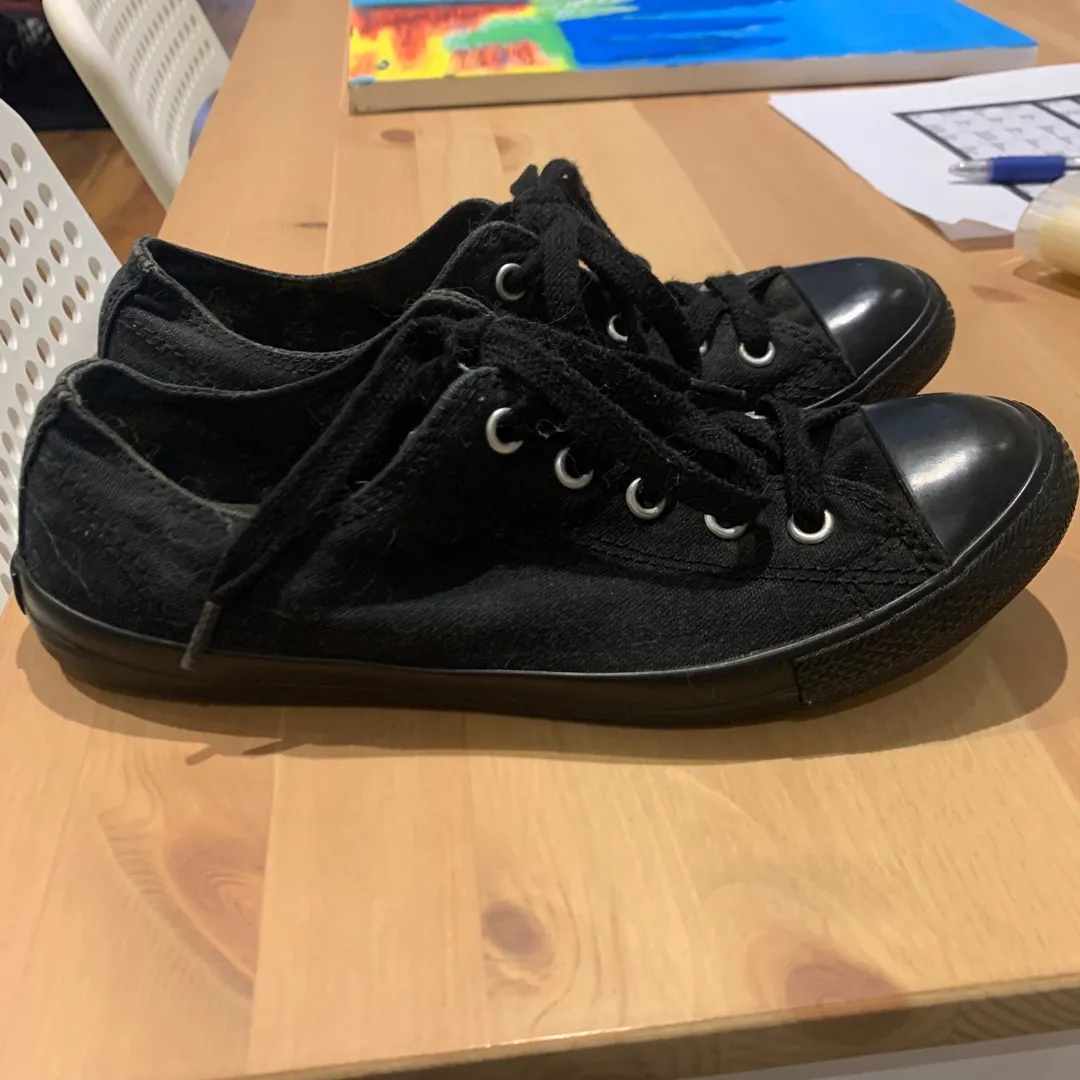 Black Converse Low Profile Shoes photo 1