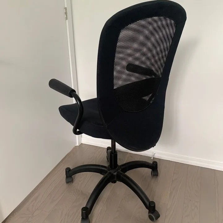 IKEA Vilgot / Nominell Swivel Office Chair with Armrests, Black photo 5