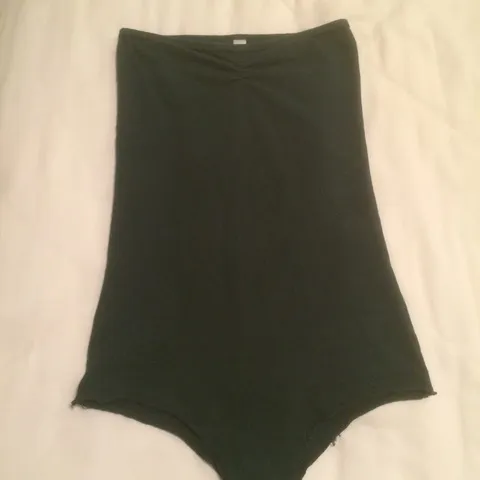 American Apparel Forest Green Strapless Bodysuit photo 1
