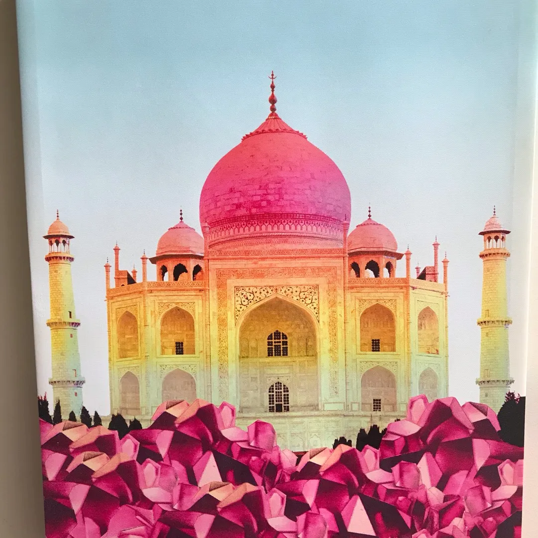 Taj Mahal Abstract On Canvas - Urban Outfitters photo 1