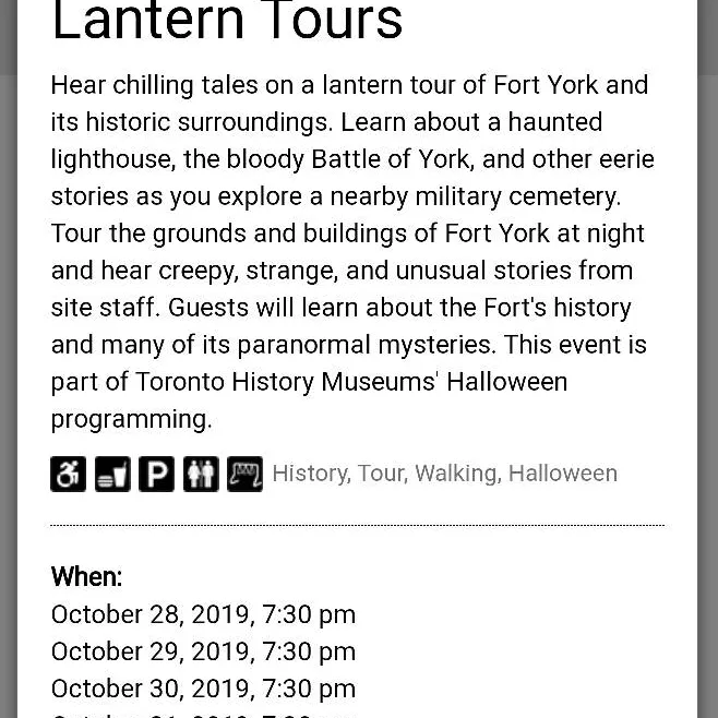 Fort York Ghost Tour Lantern Walk photo 3