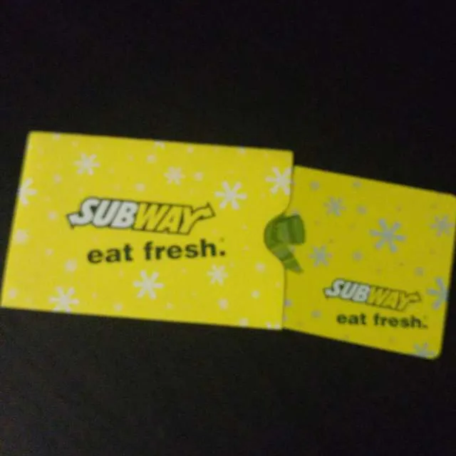 10$ Subway Gift Card photo 1