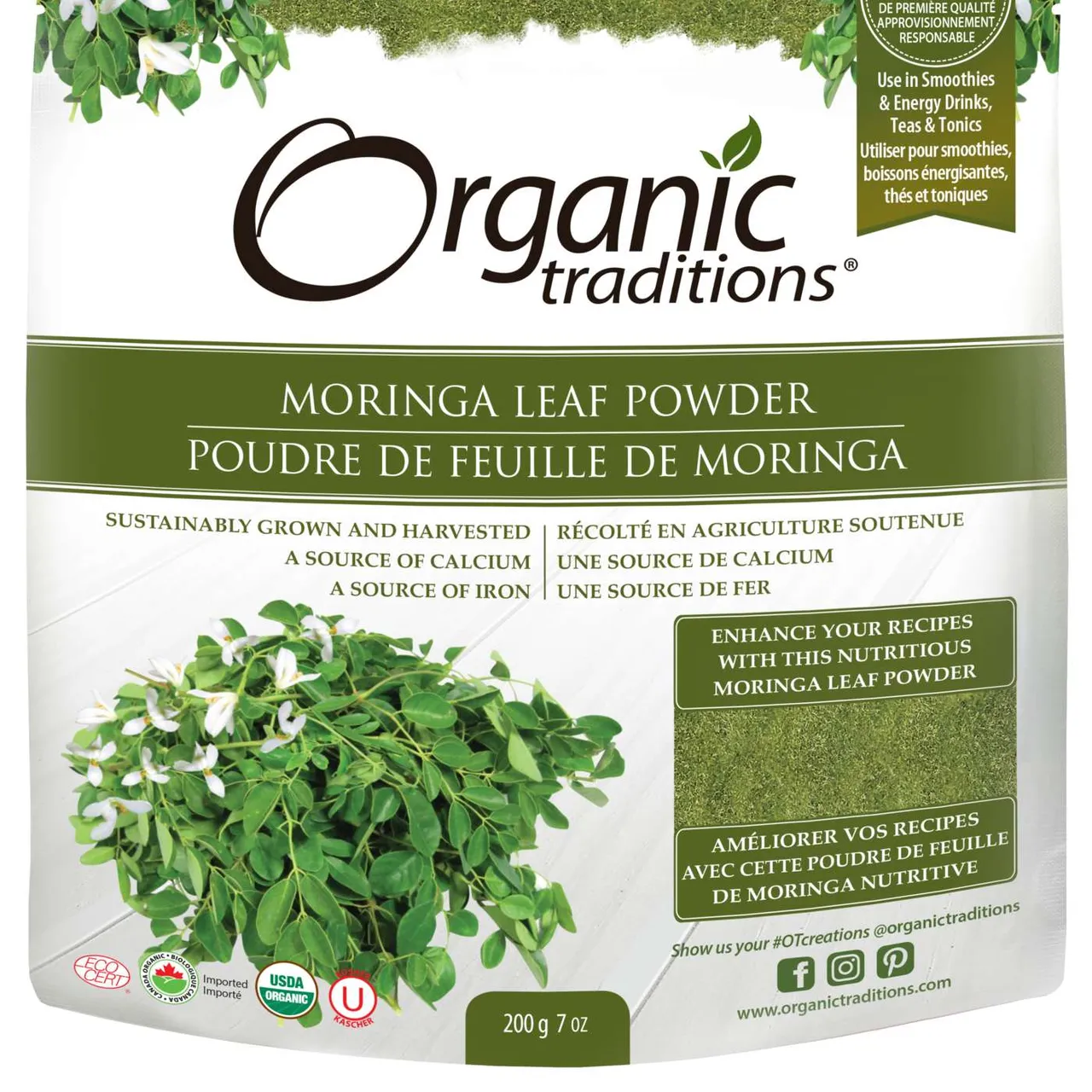 Organic Traditions Moringa Leaf Powder photo 1