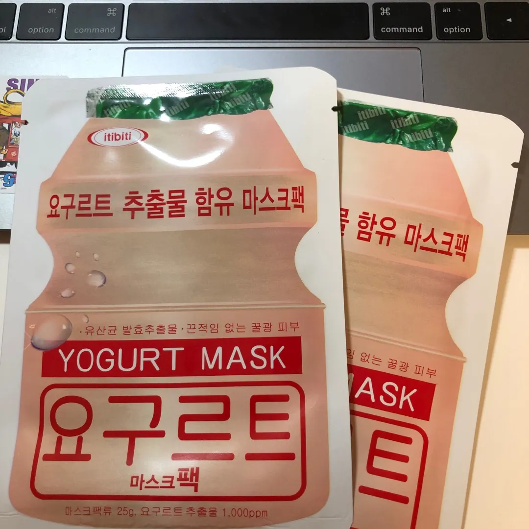 korean yogurt sheet masks photo 1