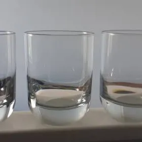 Three Clear Drinking Glasses photo 1