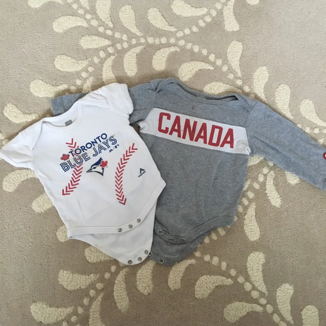 Toronto Blue Jays And Hudson’s Bay Baby Onsies photo 1