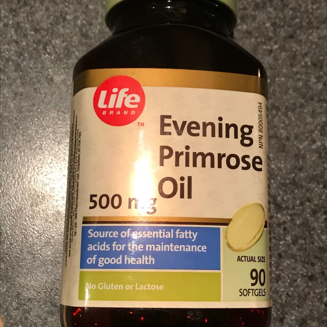 Half Full Bottle Of Evening Primrose Oil photo 1