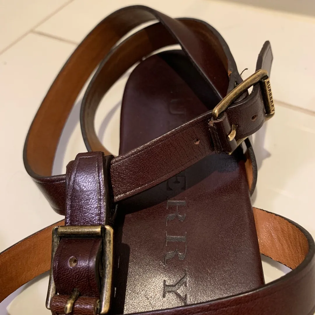 Leather Burberry Sandals Size 8 photo 5