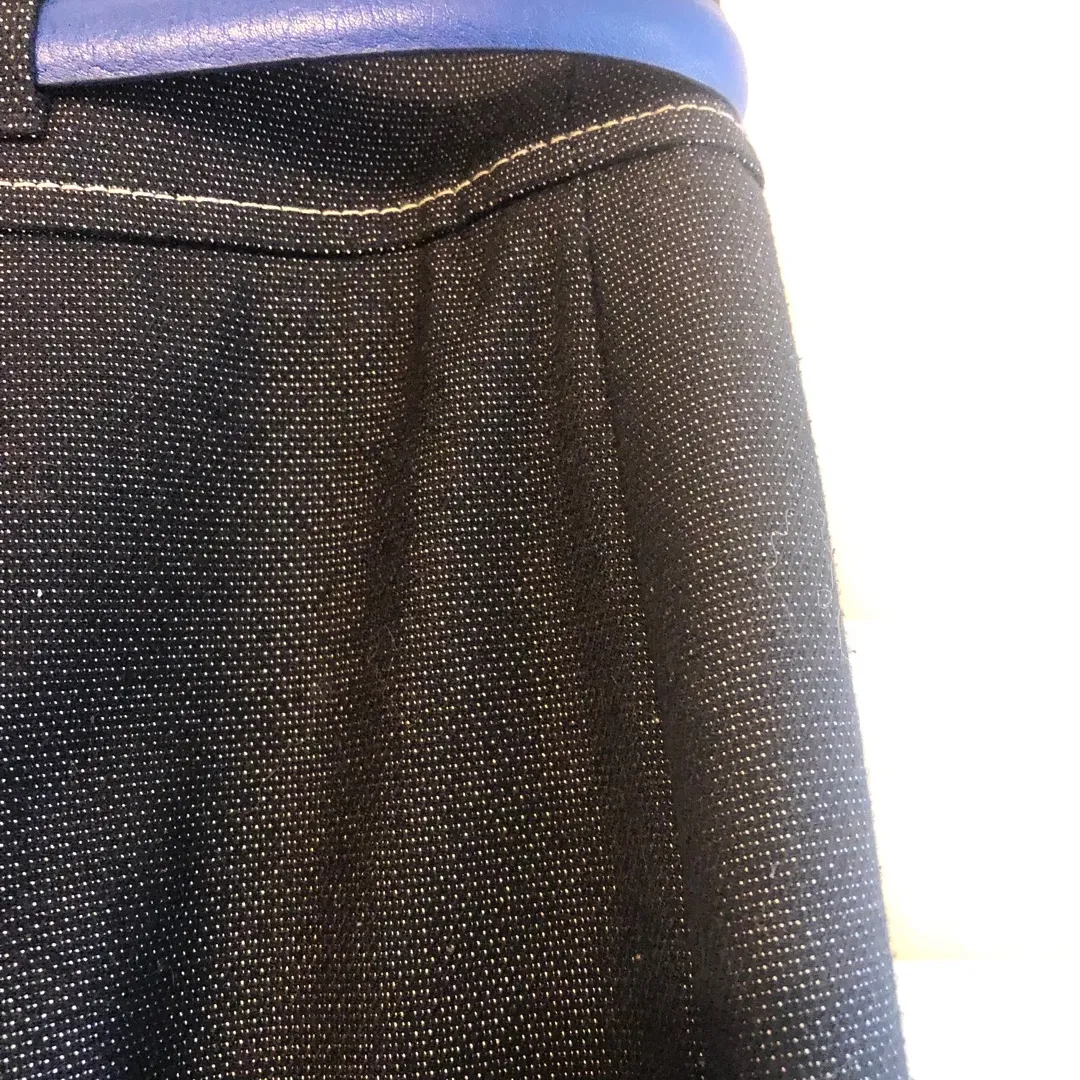 Tristan And America Denim-Coloured Pencil Skirt Size 4 photo 4