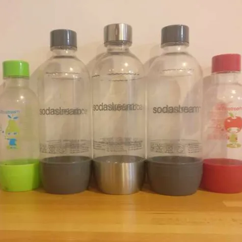5 Used Sodastream Bottles photo 1