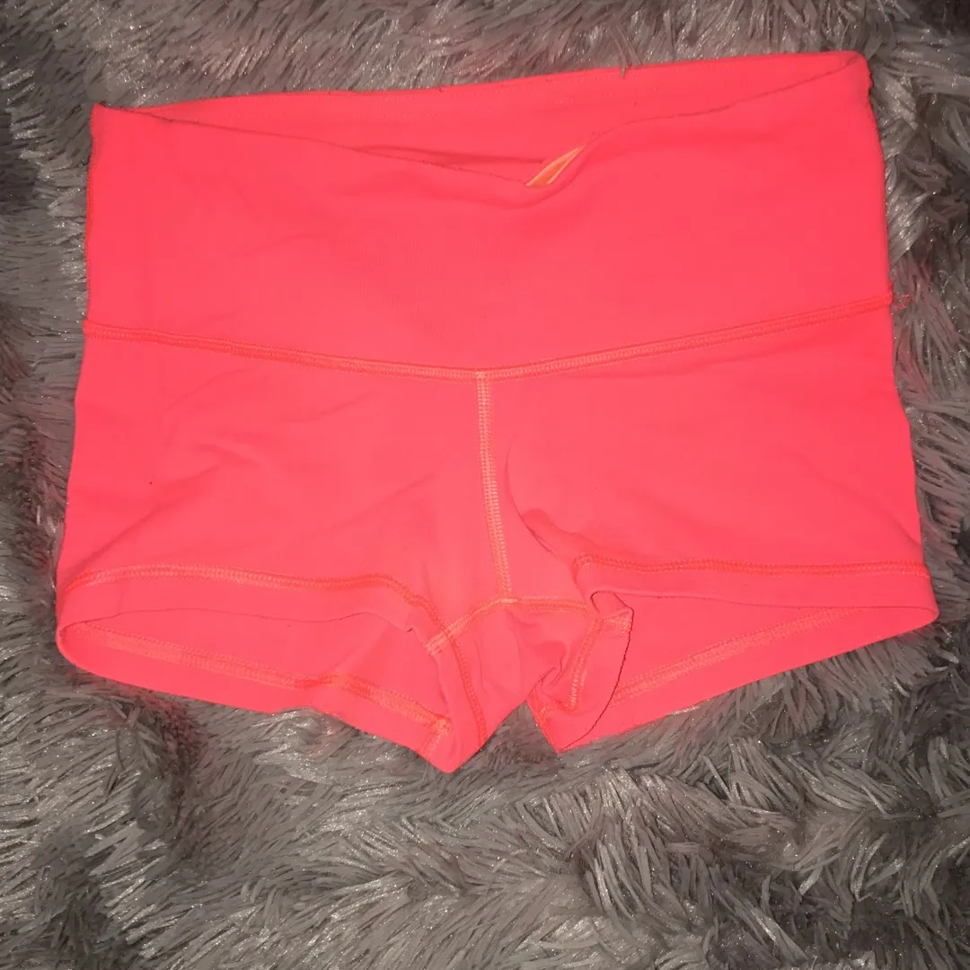 lululemon size 2 coral pink  Yoga shorts photo 1