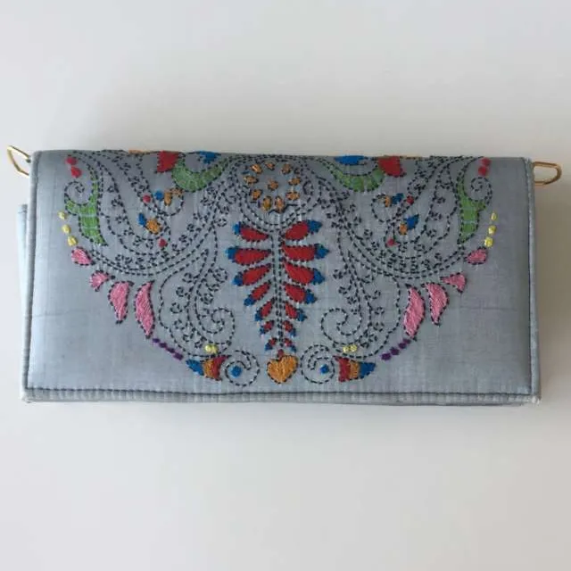 Folkie Embroidered Clutch photo 1