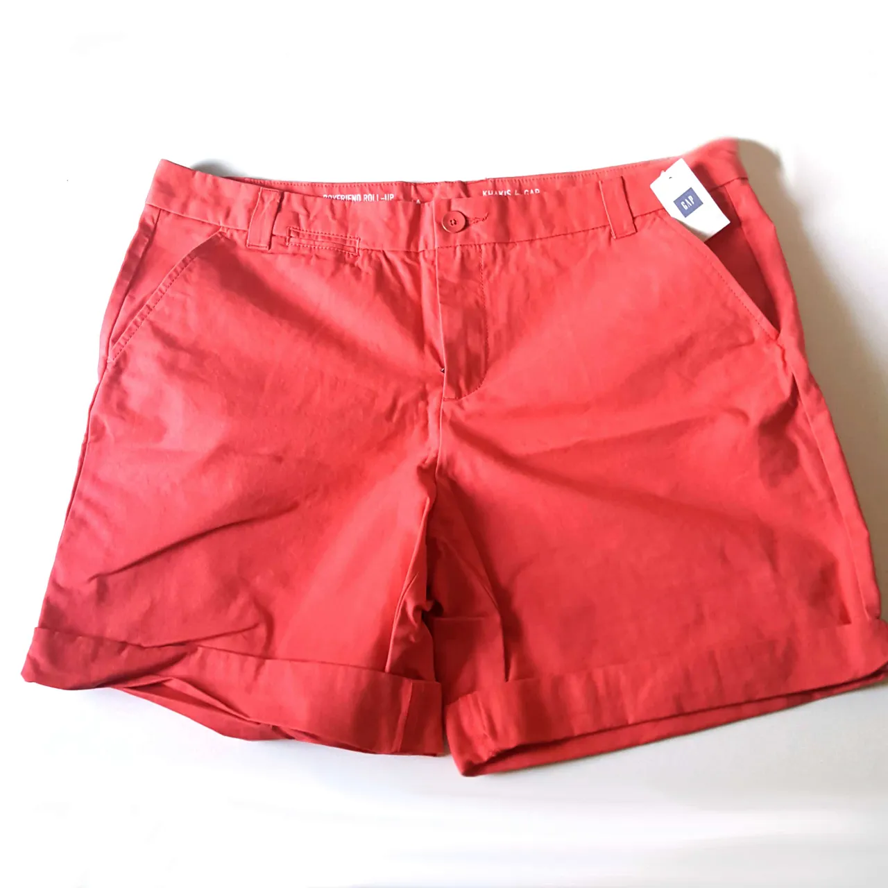 Coral pink boyfriend shorts (size 10) photo 1