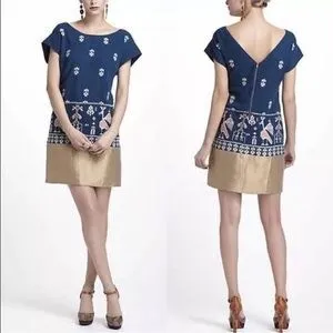 Anthropologie “Avian Myth” Embroidered Dress photo 1