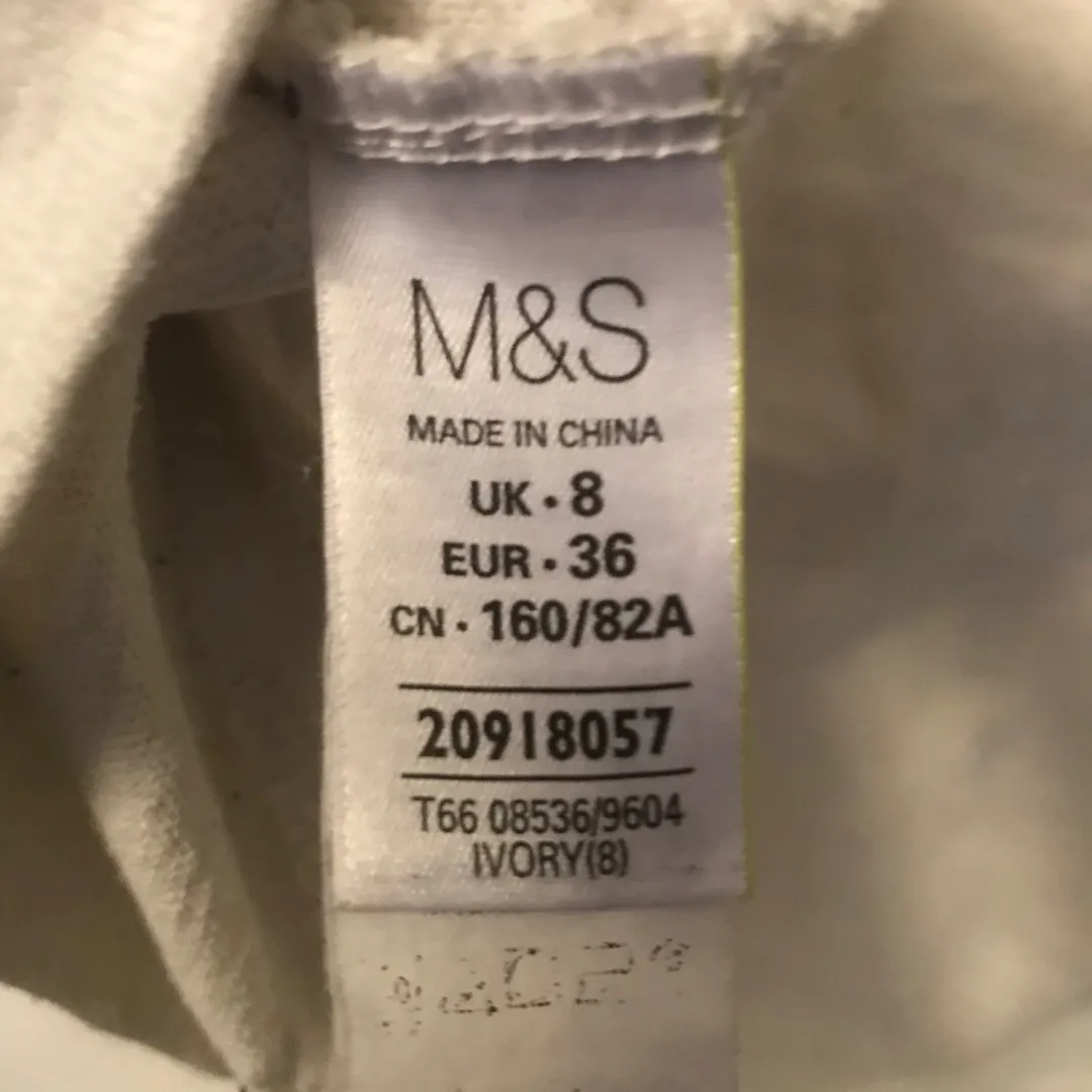 M&S Cotton/Lace Top (S) photo 5