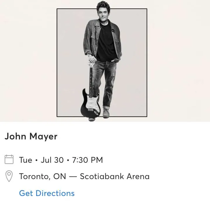 John Mayer - July 30 photo 1