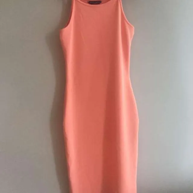 Peach Spring/ Summer Dress Size 6 photo 1