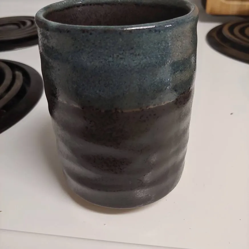 Japanese yunomi stoneware tea cup Or planter photo 1