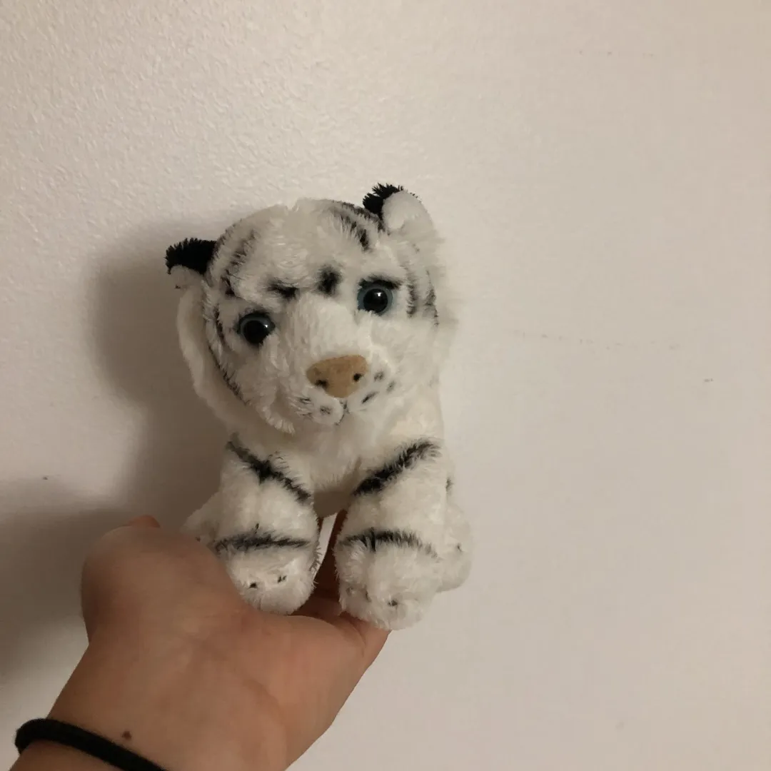 Cute Snow Tiger Stuffed Animal photo 1