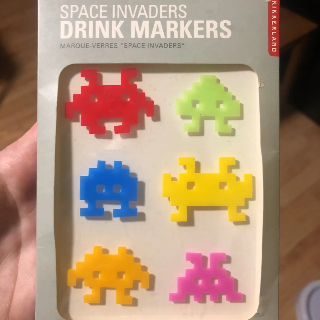 Space Invaders Drink Markers photo 1