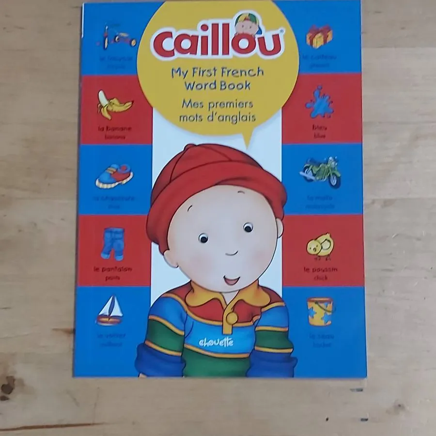 Caillou First French Words booklet photo 1