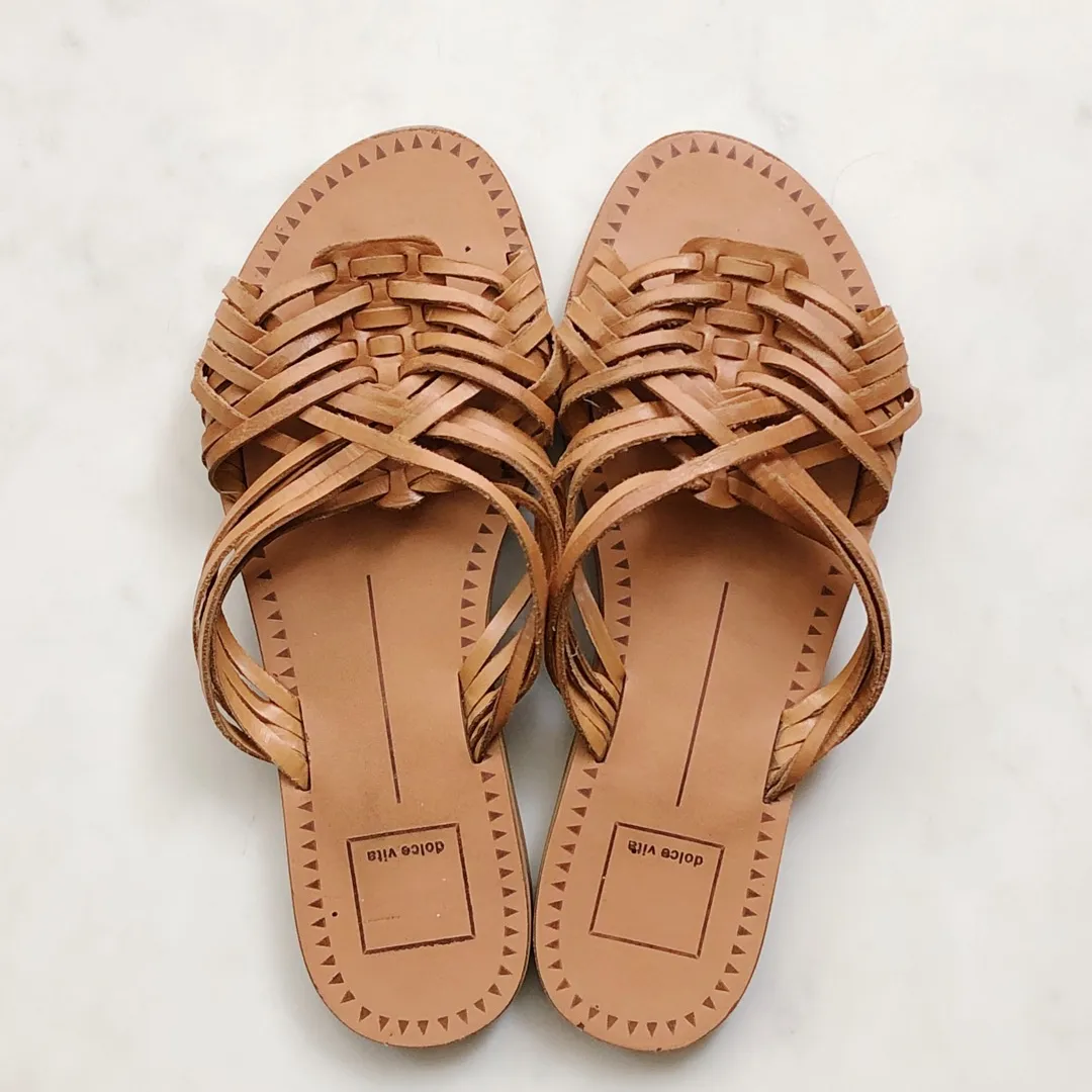 Leather Slide Sandals photo 1