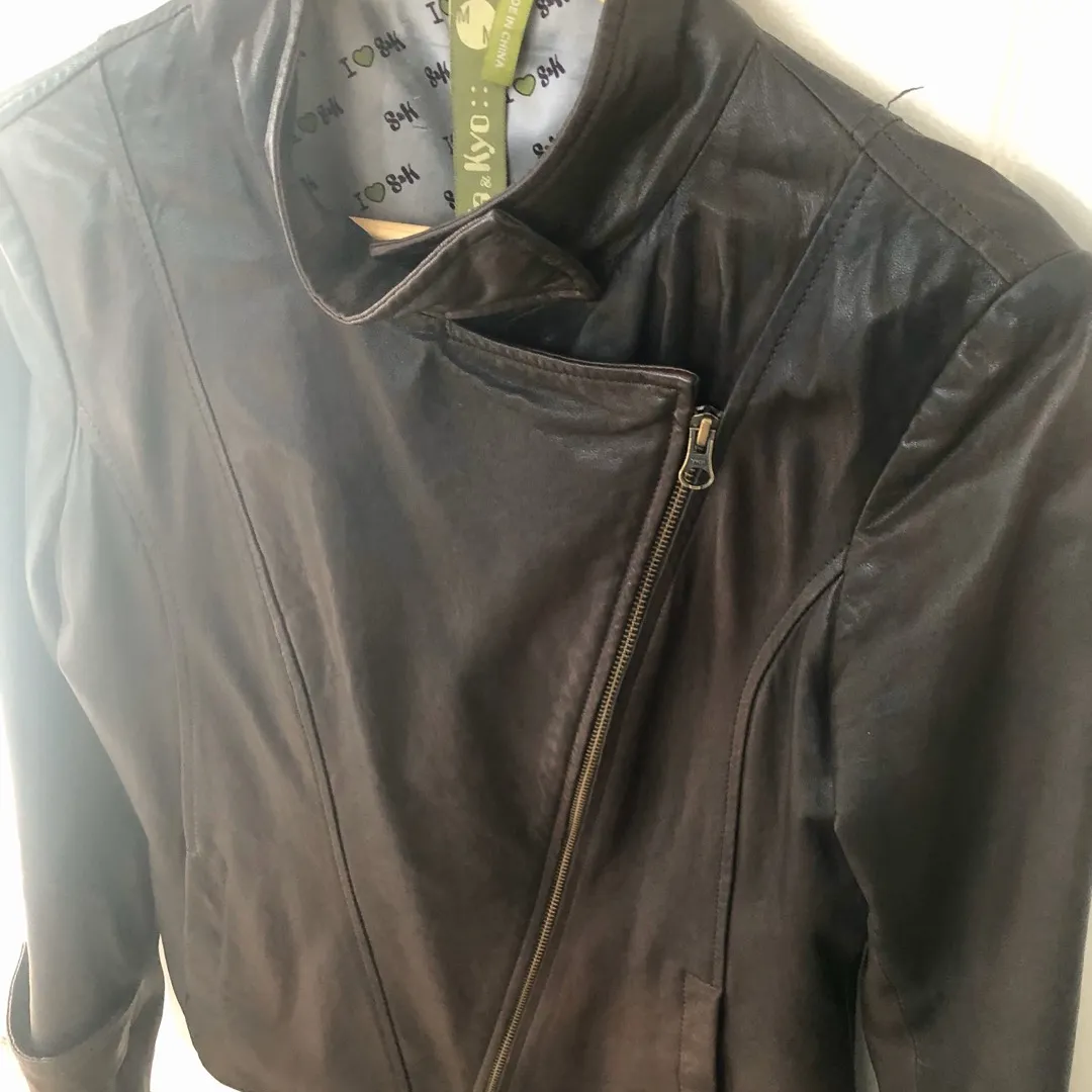 Leather Jacket Size M photo 1