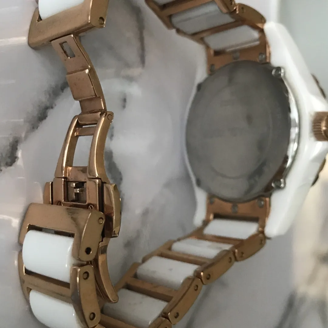 Michael Kors Rose Gold Ceramic Watch photo 6