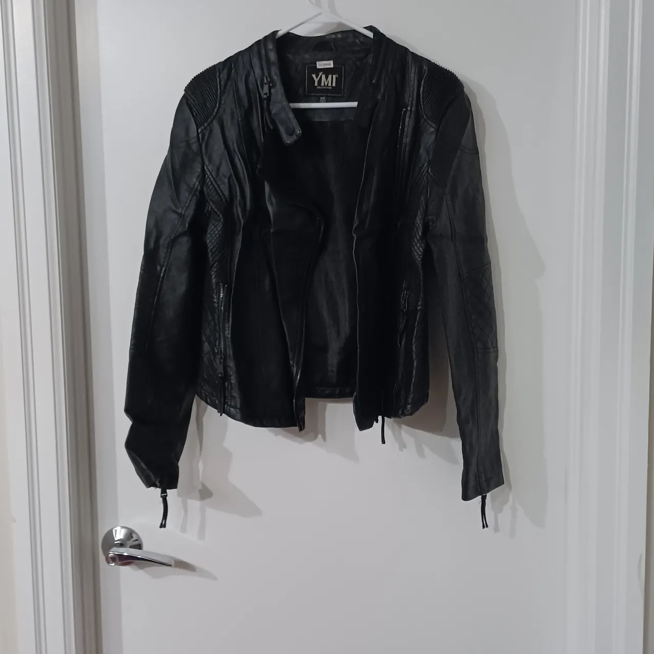 Fake leather jacket photo 1
