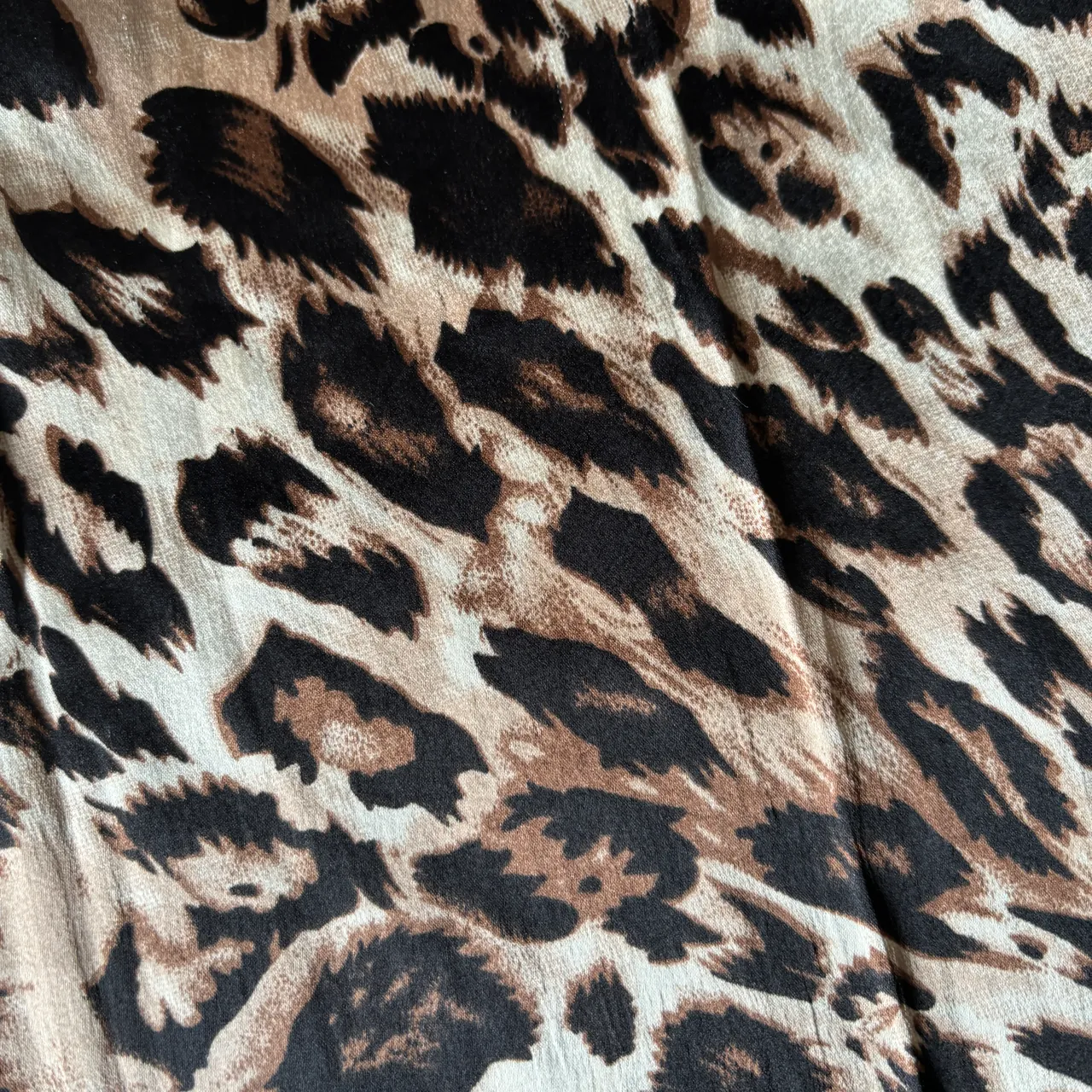 Satin leopard long scarf  photo 3