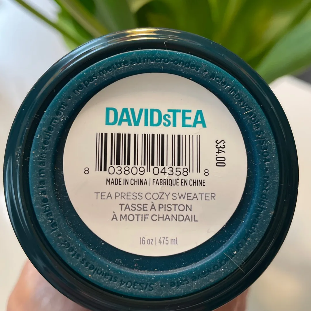 NEW TeaPress New David’s Tea Bottle photo 3